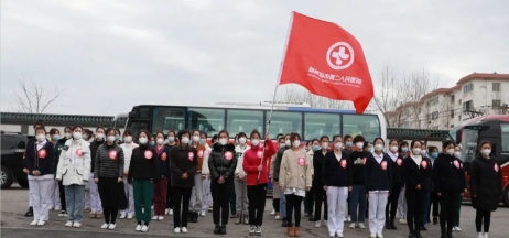 春暖花開，英雄歸來！葫蘆島市第二人民醫(yī)院支援綏中醫(yī)療隊(duì)凱旋而歸~